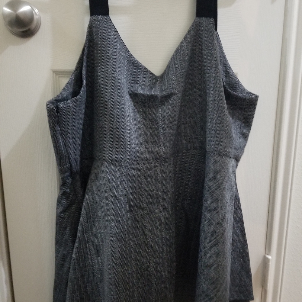 Herringbone peplum top